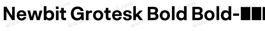 Newbit Grotesk Bold Bold字体转换